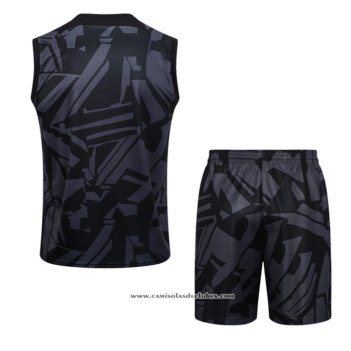 Fato de Treino
 Paris Saint-Germain Jordan 23/24 Sin Mangas Preto
 y Cinza
